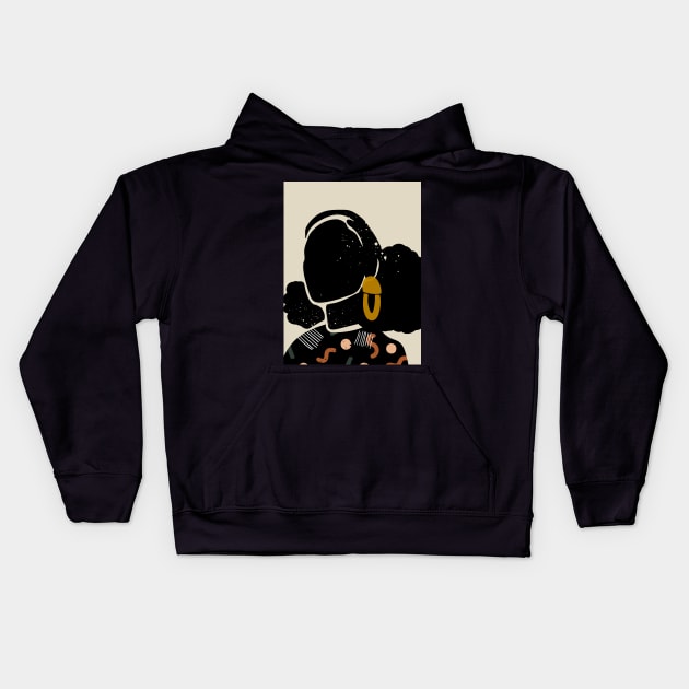 Afro Puffs Kids Hoodie by DomoINK